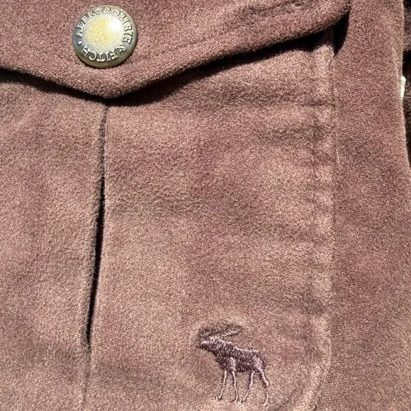 Abercrombie & Fitch Vintage Military-Style Utility Jacket Brown Women’s M New - Picture 7 of 13